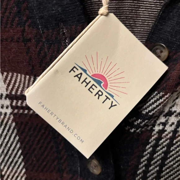 NWT Faherty Long Sleeve Legend Plaid Sweater Dress - MEDIUM - Picture 8 of 12